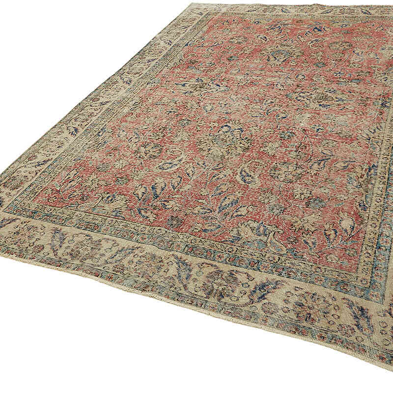Vintage Turkish Hand-Knotted Rug - 6' 8" x 9' 9" (80" x 117") - K0078746