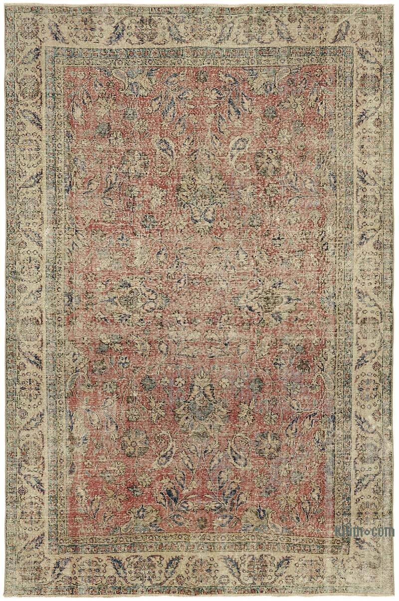 Vintage Turkish Hand-Knotted Rug - 6' 8" x 9' 9" (80" x 117") - K0078746