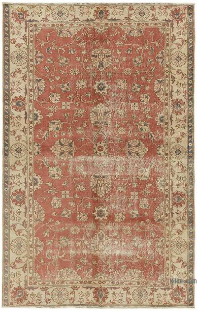 Vintage Turkish Hand-Knotted Rug - 4' 10" x 7' 9" (58" x 93")