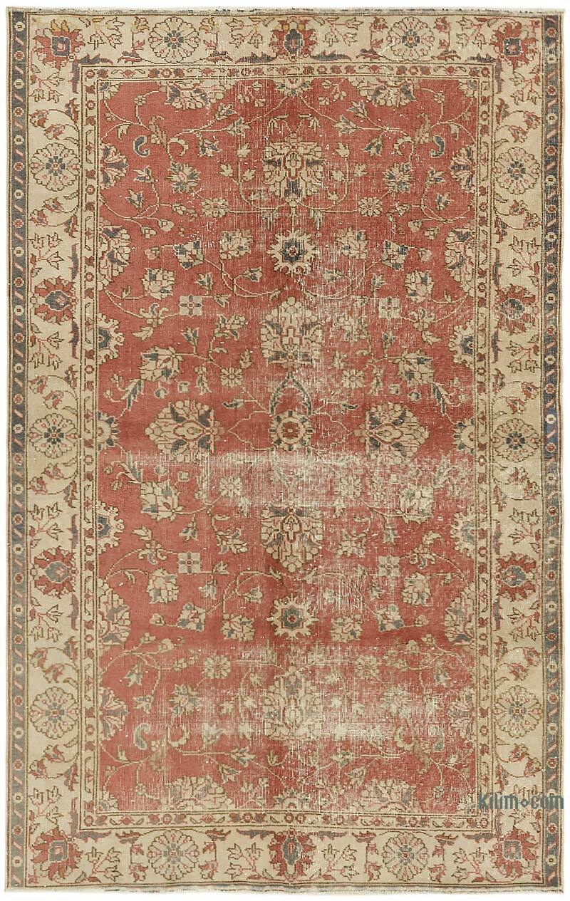 Vintage Turkish Hand-Knotted Rug - 4' 10" x 7' 9" (58" x 93") - K0078747