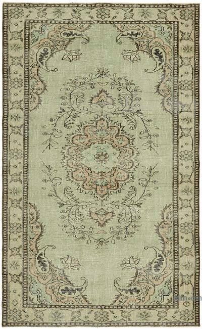 Vintage Turkish Hand-Knotted Rug - 5' 7" x 9' 2" (67" x 110")