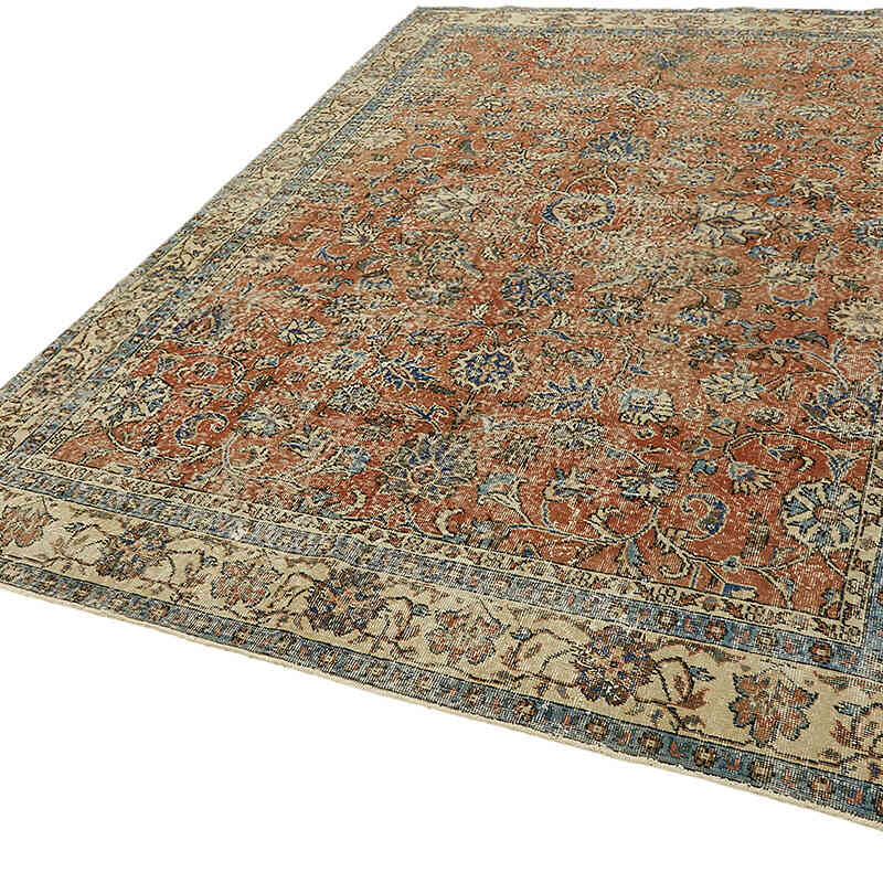 Vintage Turkish Hand-Knotted Rug - 6' 9" x 10'  (81" x 120") - K0078759