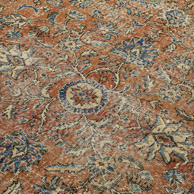 Vintage Turkish Hand-Knotted Rug - 6' 9" x 10'  (81" x 120") - K0078759