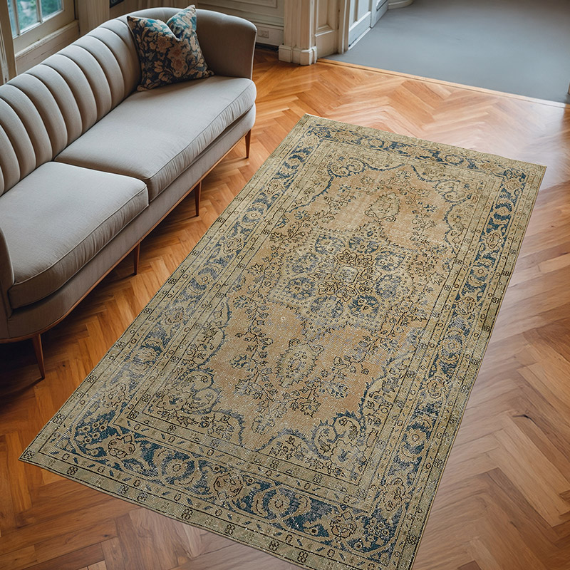 El Dokuma Vintage Halı - 155 cm x 280 cm - K0078760