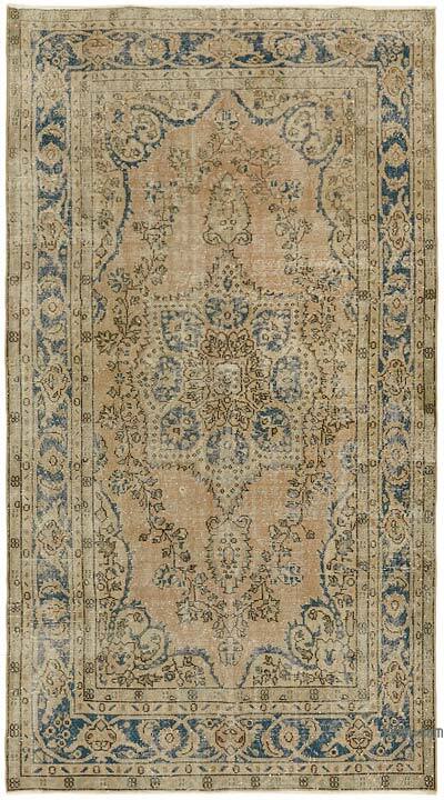 Vintage Turkish Hand-Knotted Rug - 5' 1" x 9' 2" (61" x 110")