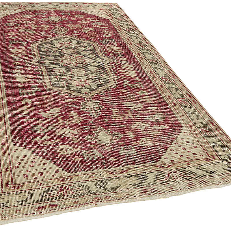 El Dokuma Vintage Halı - 162 cm x 260 cm - K0078761