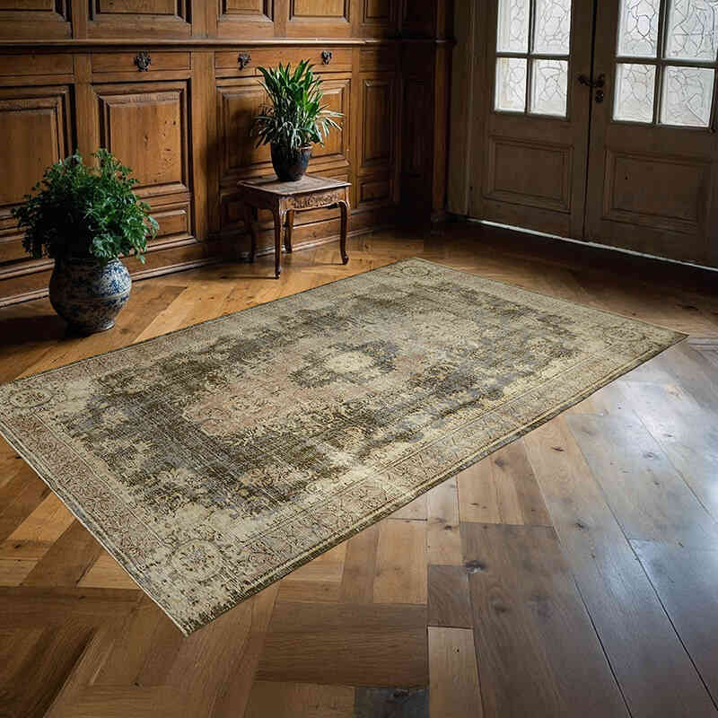 El Dokuma Vintage Halı - 162 cm x 264 cm - K0078763