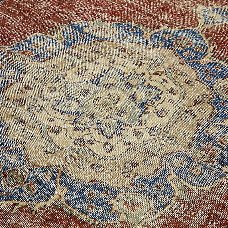 Vintage Turkish Hand-Knotted Rug - 6' 11" x 9' 11" (83" x 119") - K0078765