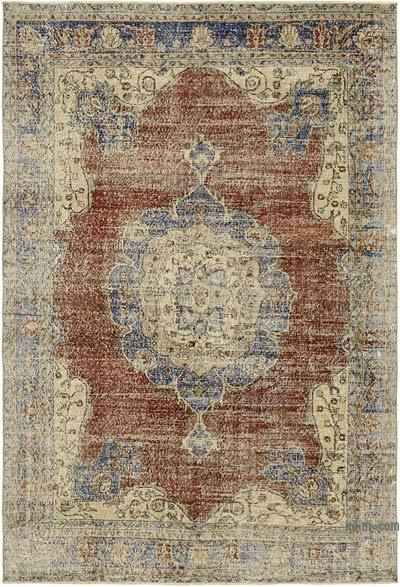 Vintage Turkish Hand-Knotted Rug - 6' 11" x 9' 11" (83" x 119")