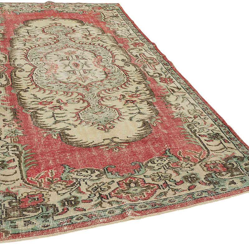 Alfombra Vintage Turca Anudada a Mano - 168 cm x 304 cm - K0078767