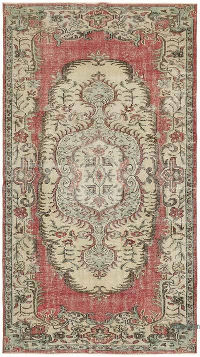Vintage Turkish Hand-Knotted Rug - 5' 6" x 10'  (66" x 120")