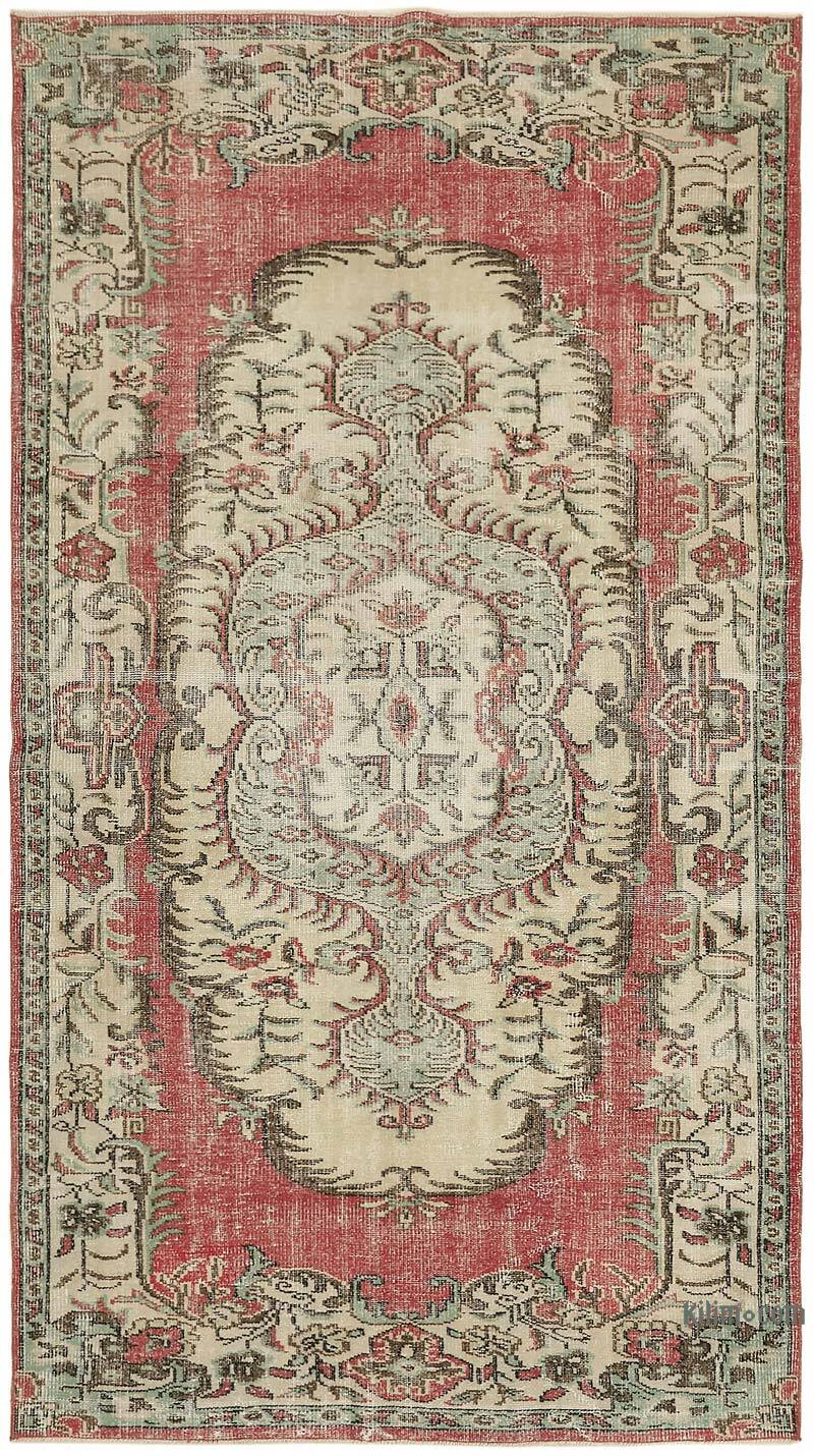 Alfombra Vintage Turca Anudada a Mano - 168 cm x 304 cm - K0078767