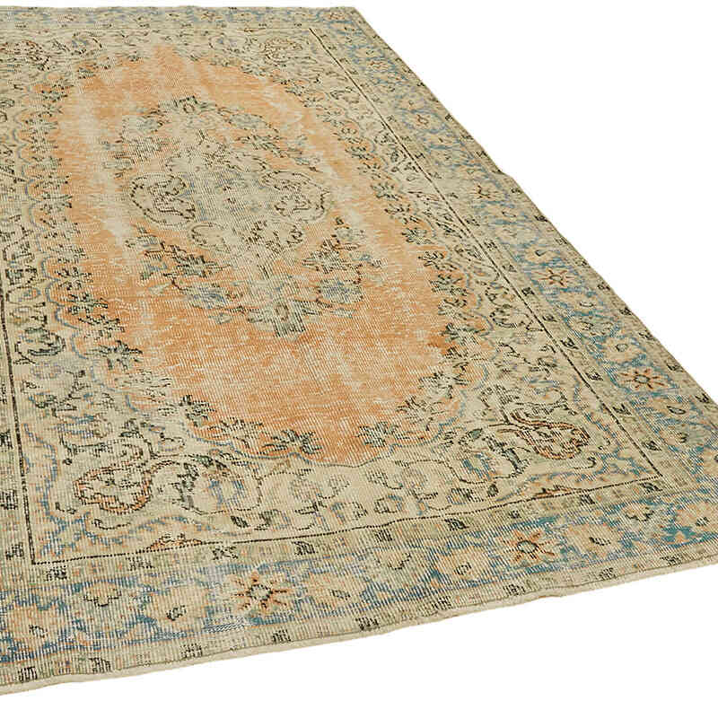 Alfombra Vintage Turca Anudada a Mano - 182 cm x 285 cm - K0078769