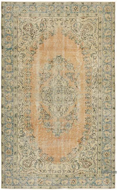 Vintage Turkish Hand-Knotted Rug - 6'  x 9' 4" (72" x 112")