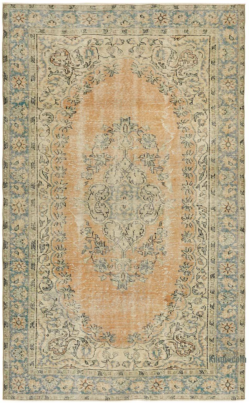 Alfombra Vintage Turca Anudada a Mano - 182 cm x 285 cm - K0078769