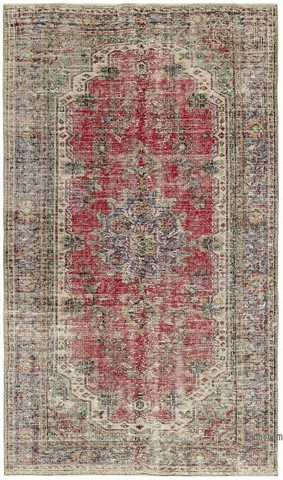 Vintage Turkish Hand-Knotted Rug - 5' 4" x 8' 11" (64" x 107")