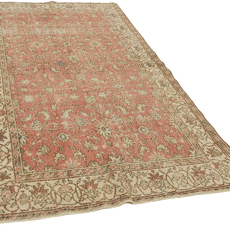 Alfombra Vintage Turca Anudada a Mano - 151 cm x 255 cm - K0078772