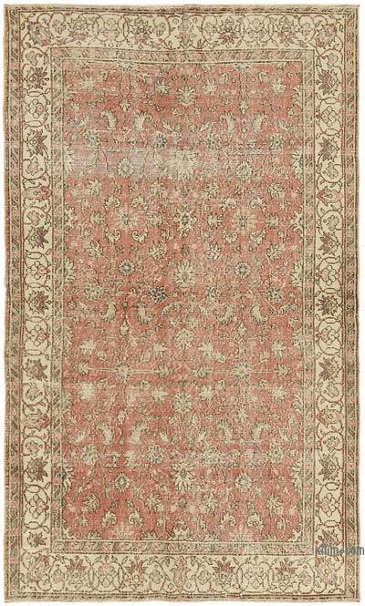Vintage Turkish Hand-Knotted Rug - 4' 11" x 8' 4" (59" x 100")