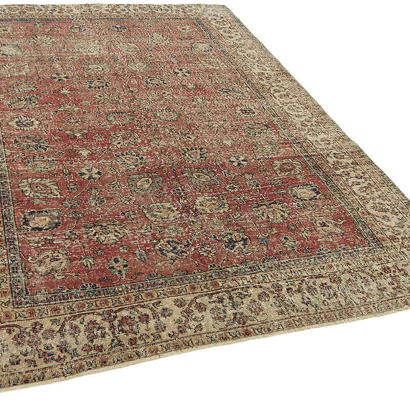 Vintage Turkish Hand-Knotted Rug - 6' 11" x 9' 3" (83" x 111") - K0078774