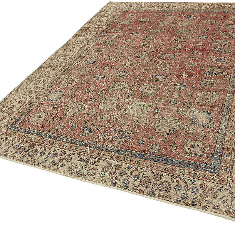 Vintage Turkish Hand-Knotted Rug - 6' 11" x 9' 3" (83" x 111") - K0078774