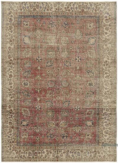 Vintage Turkish Hand-Knotted Rug - 6' 11" x 9' 3" (83" x 111")