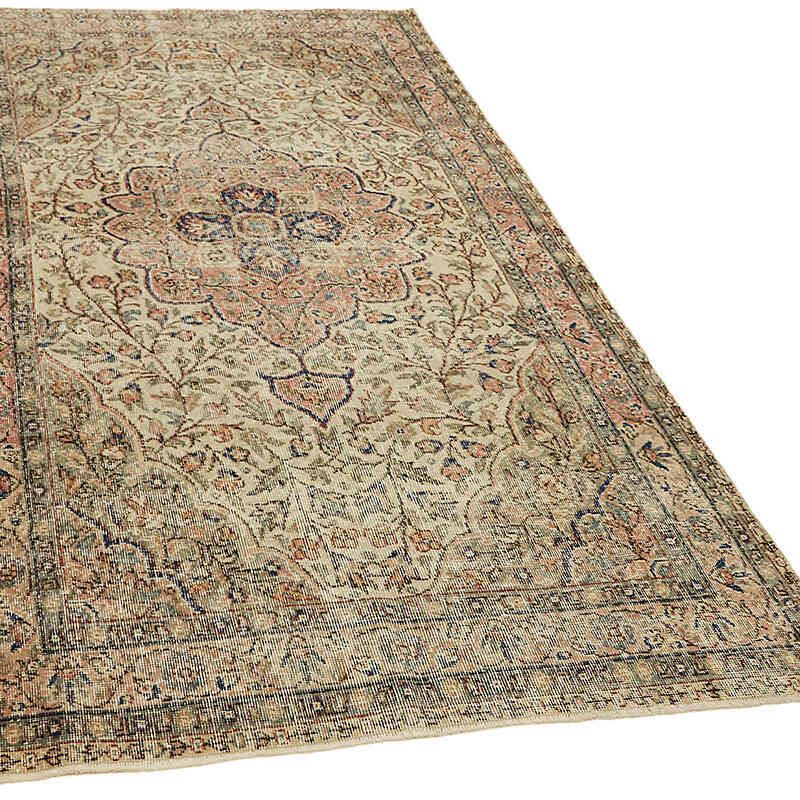 El Dokuma Vintage Halı - 141 cm x 256 cm - K0078775