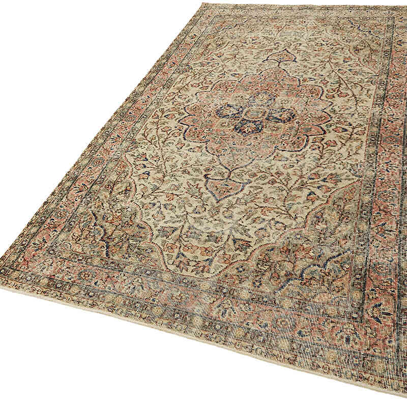 El Dokuma Vintage Halı - 141 cm x 256 cm - K0078775
