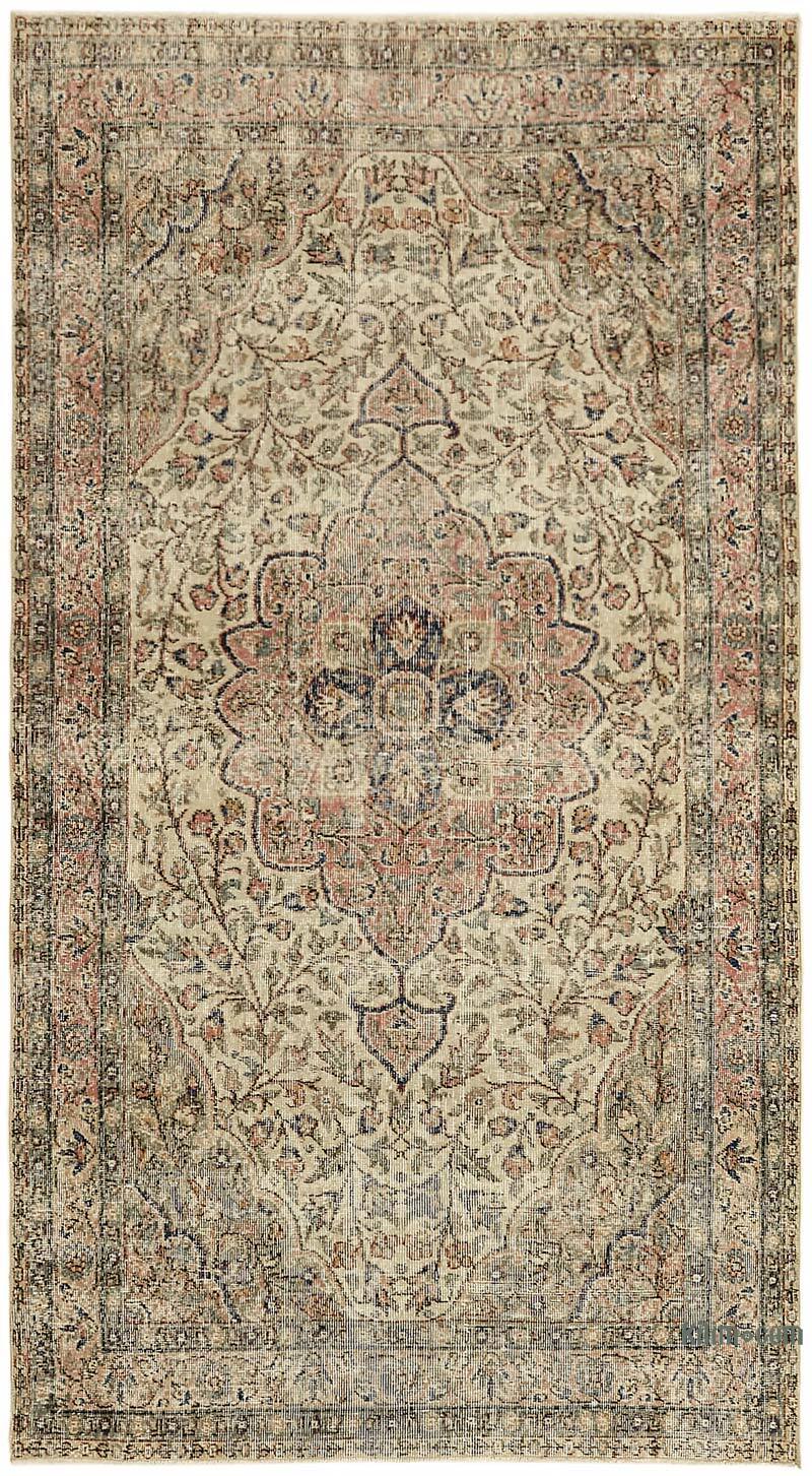 El Dokuma Vintage Halı - 141 cm x 256 cm - K0078775