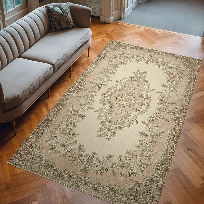 Alfombra Vintage Turca Anudada a Mano - 180 cm x 310 cm - K0078779