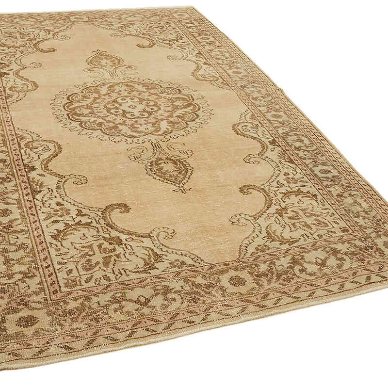Vintage Turkish Hand-Knotted Rug - 6' 4" x 9' 7" (76" x 115") - K0078780