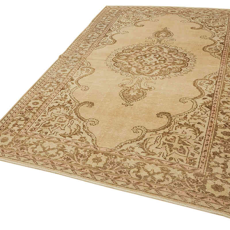 Vintage Turkish Hand-Knotted Rug - 6' 4" x 9' 7" (76" x 115") - K0078780
