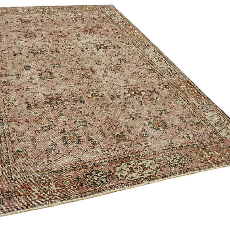 Vintage Turkish Hand-Knotted Rug - 6' 7" x 10'  (79" x 120") - K0078782