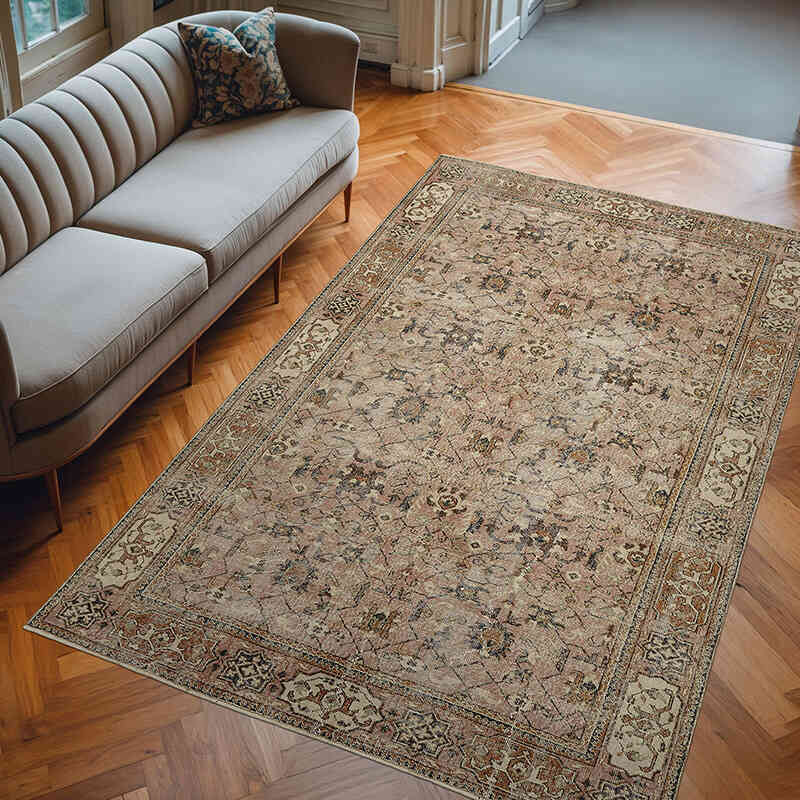 Vintage Turkish Hand-Knotted Rug - 6' 7" x 10'  (79" x 120") - K0078782