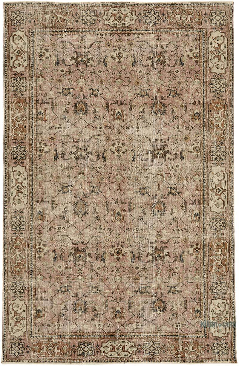 Vintage Turkish Hand-Knotted Rug - 6' 7" x 10'  (79" x 120") - K0078782