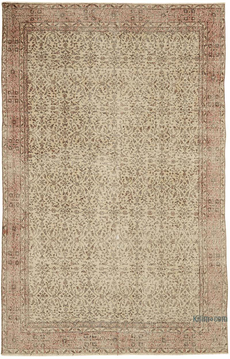 El Dokuma Vintage Halı - 196 cm x 302 cm - K0078783
