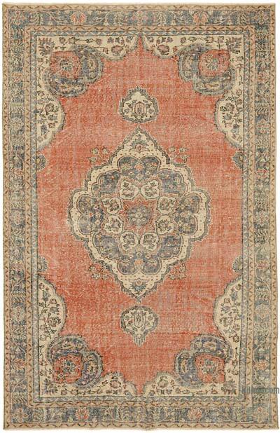 Vintage Turkish Hand-Knotted Rug - 6' 5" x 9' 10" (77" x 118")