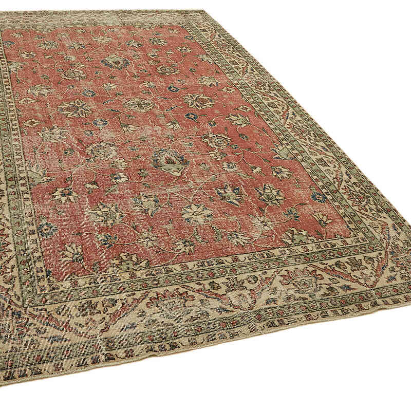 Vintage Turkish Hand-Knotted Rug - 6' 3" x 10' 1" (75" x 121") - K0078787