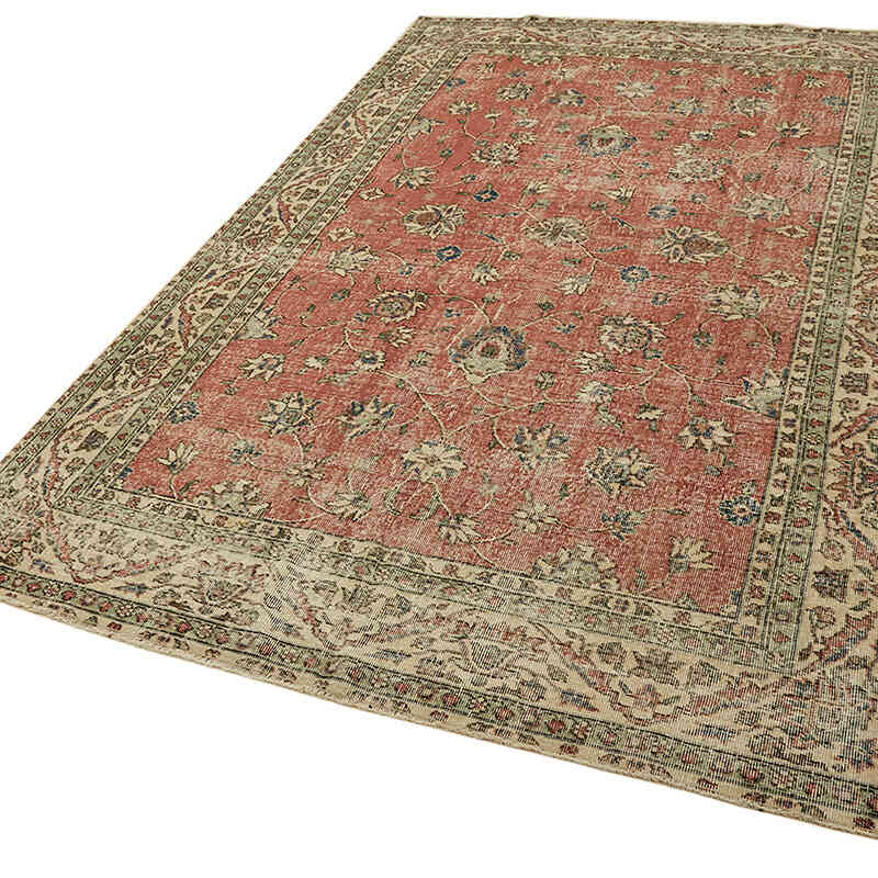 Vintage Turkish Hand-Knotted Rug - 6' 3" x 10' 1" (75" x 121") - K0078787