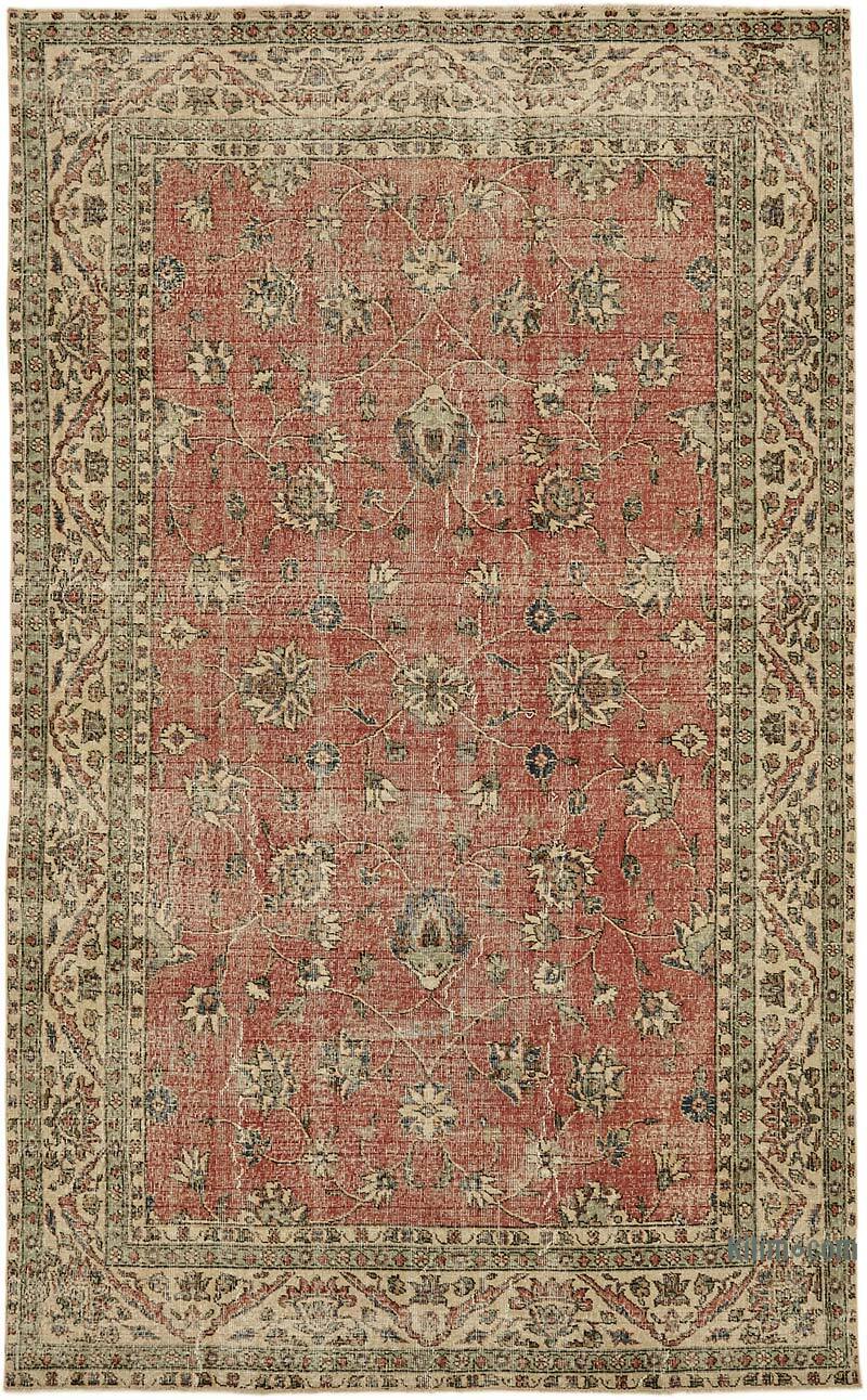 Vintage Turkish Hand-Knotted Rug - 6' 3" x 10' 1" (75" x 121") - K0078787