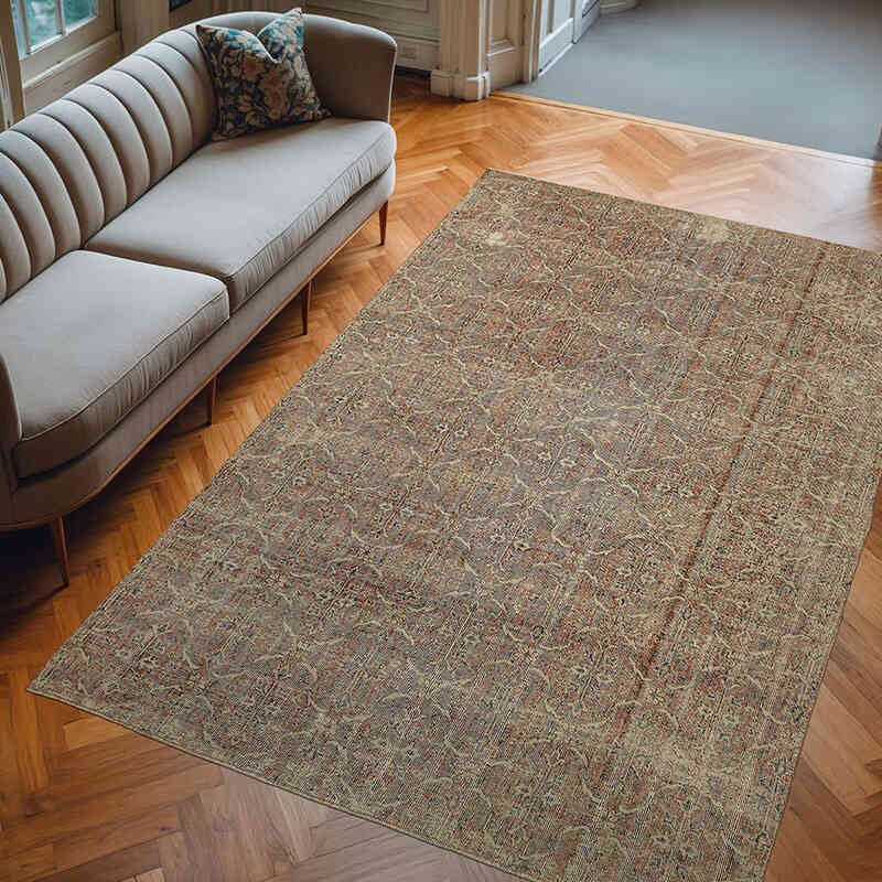 El Dokuma Vintage Halı - 205 cm x 307 cm - K0078793