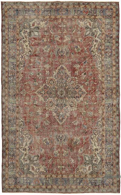 Vintage Turkish Hand-Knotted Rug - 6' 3" x 10' 1" (75" x 121")