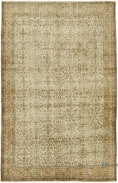 Vintage Turkish Hand-Knotted Rug - 6' 8" x 10'  (80" x 120")