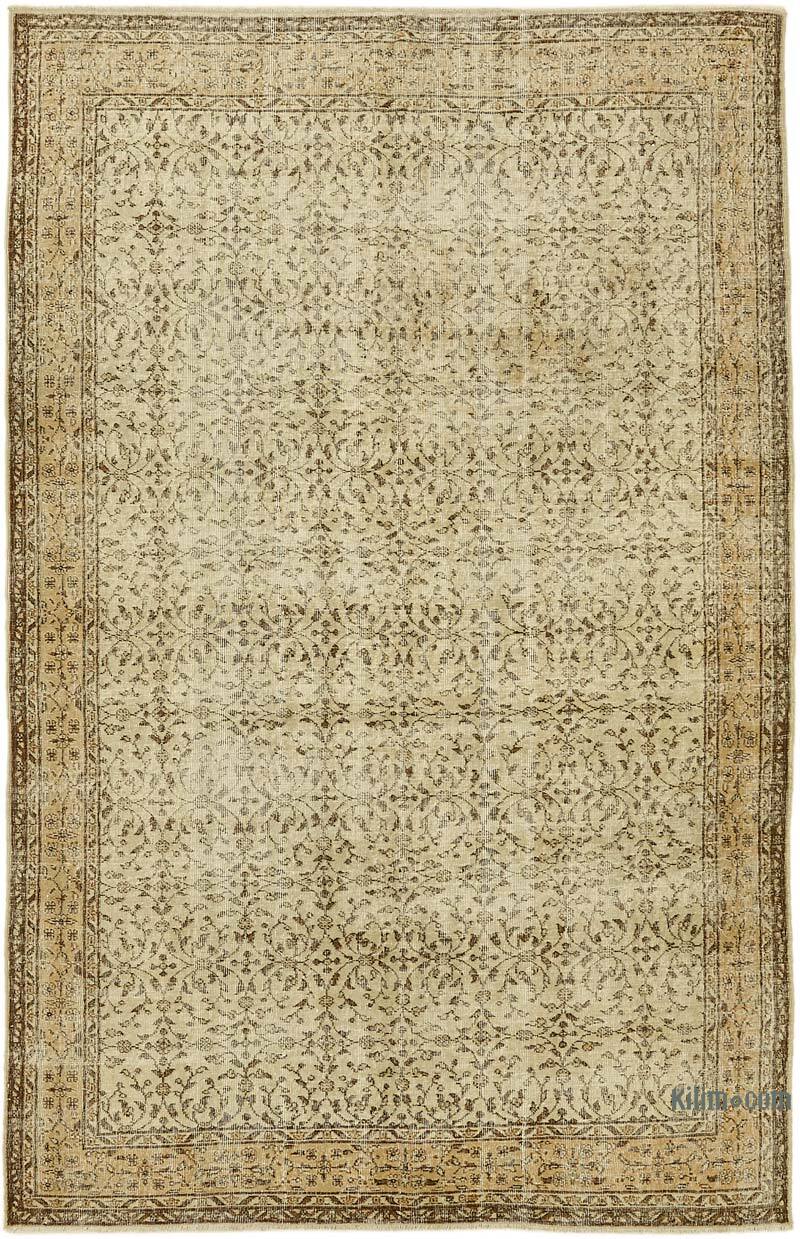 El Dokuma Vintage Halı - 202 cm x 305 cm - K0078795