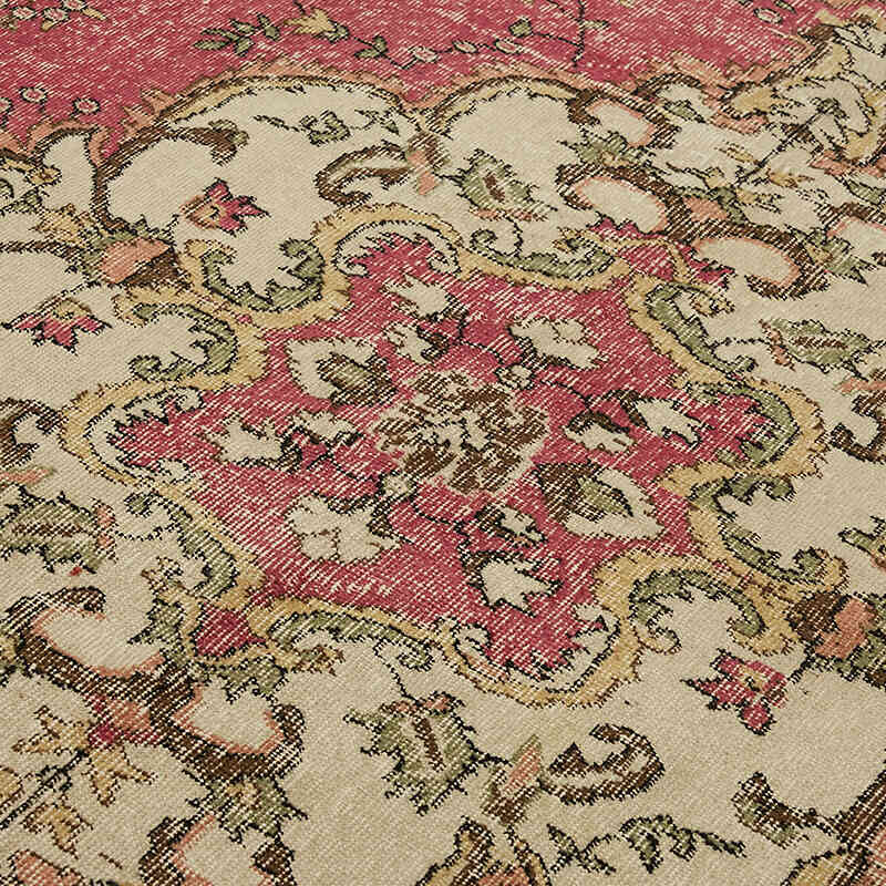 El Dokuma Vintage Halı - 198 cm x 307 cm - K0078796