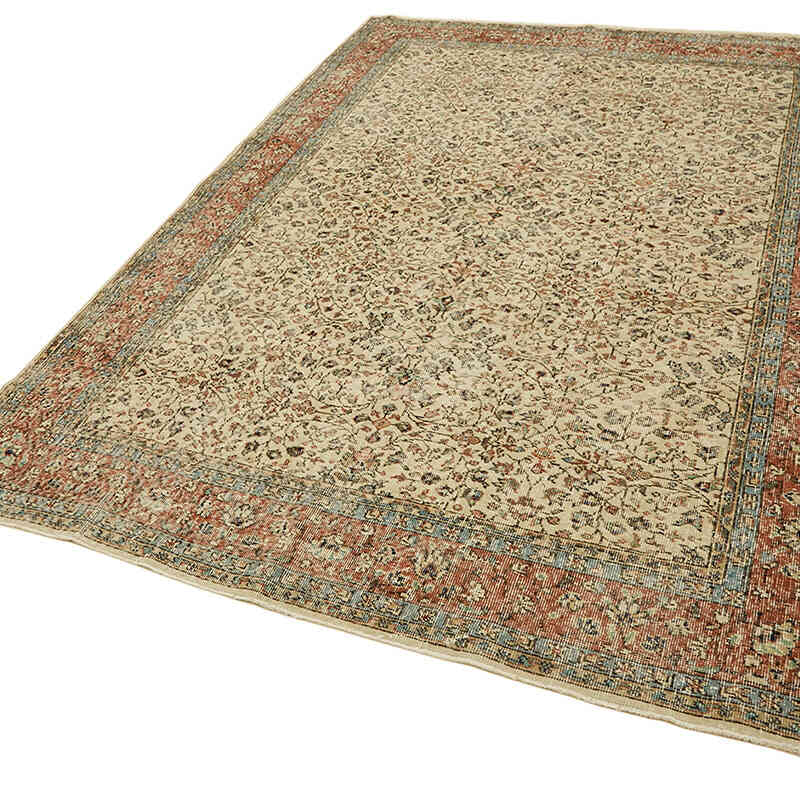 Vintage Turkish Hand-Knotted Rug - 6' 10" x 9' 9" (82" x 117") - K0078798