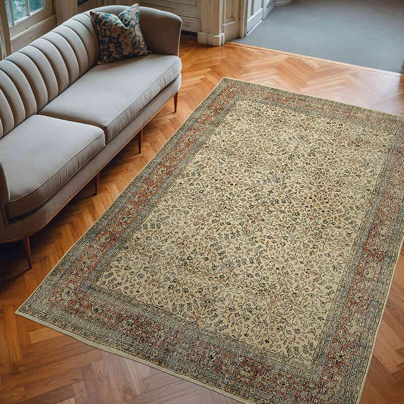 Vintage Turkish Hand-Knotted Rug - 6' 10" x 9' 9" (82" x 117") - K0078798