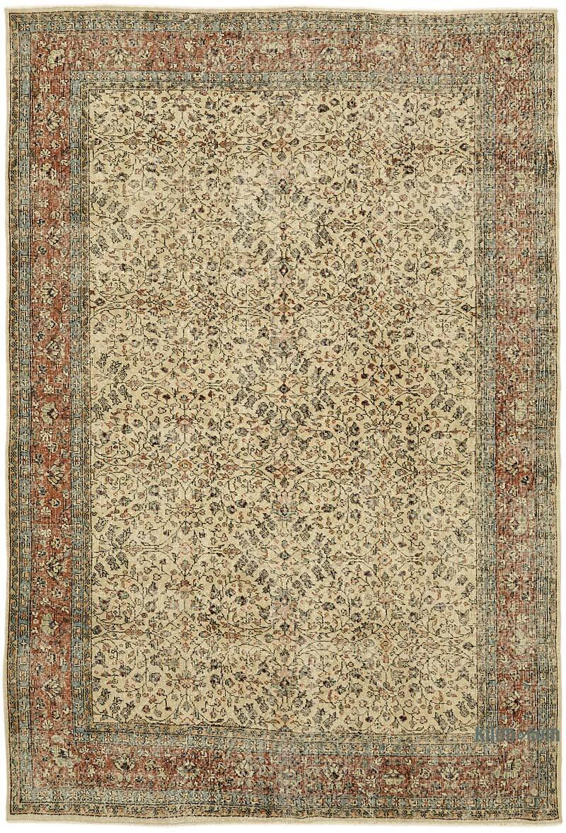 Vintage Turkish Hand-Knotted Rug - 6' 10" x 9' 9" (82" x 117") - K0078798