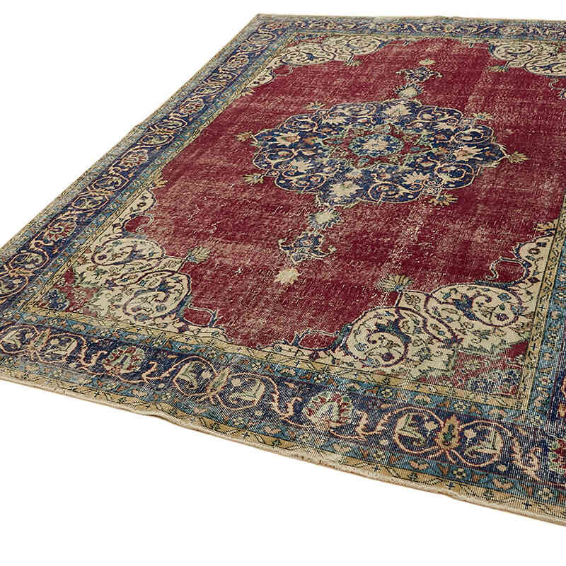 Alfombra Vintage Turca Anudada a Mano - 212 cm x 296 cm - K0078799