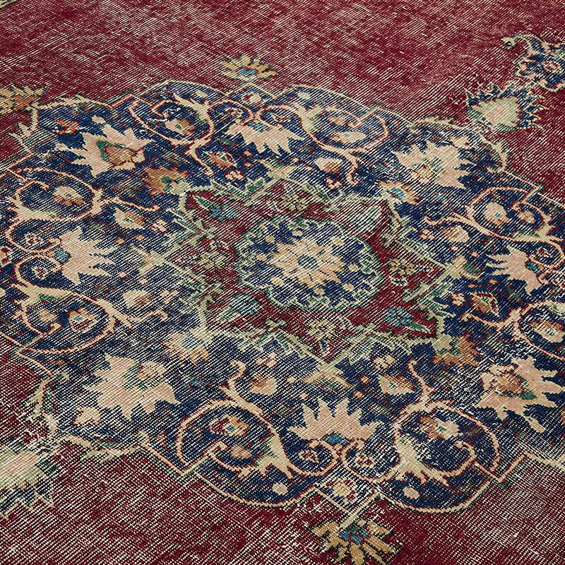 Alfombra Vintage Turca Anudada a Mano - 212 cm x 296 cm - K0078799