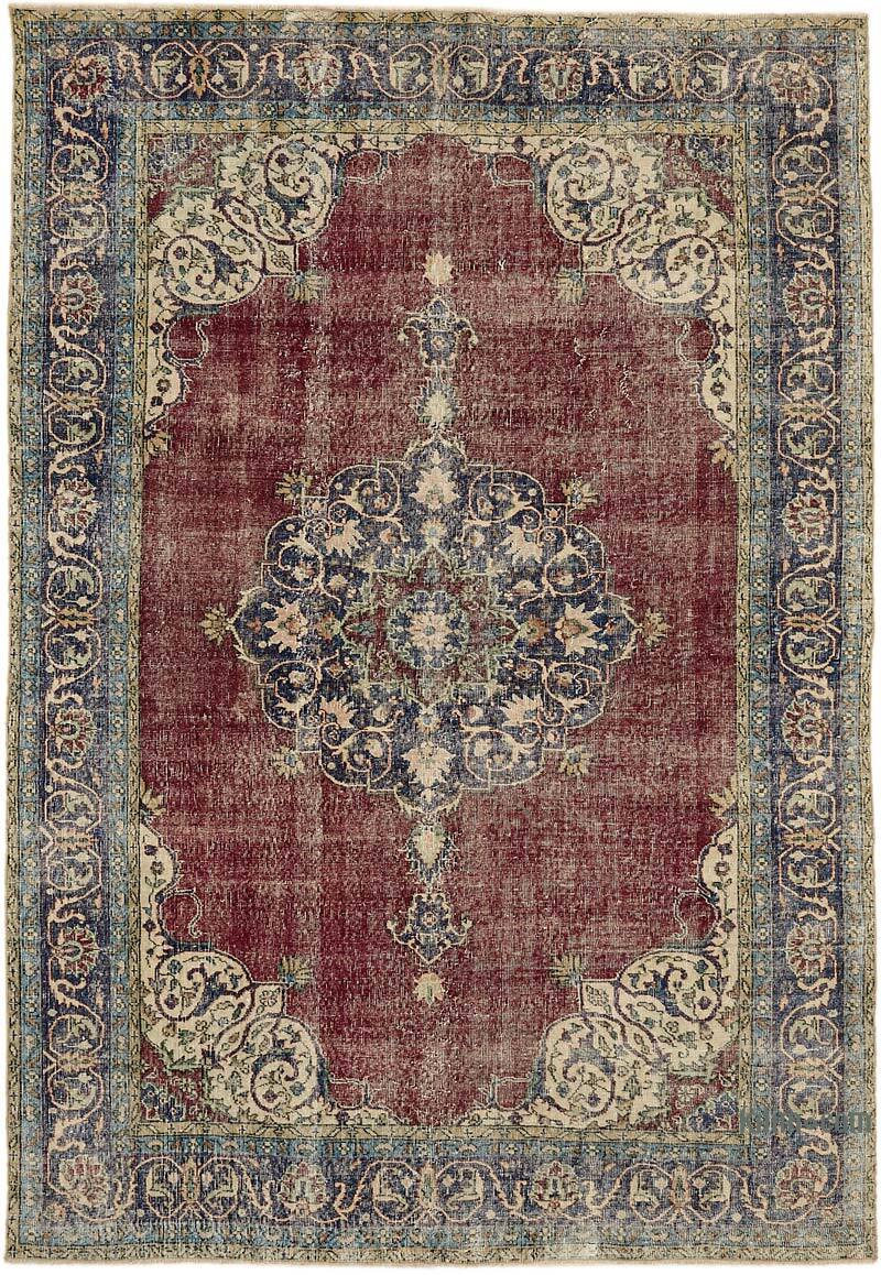 Alfombra Vintage Turca Anudada a Mano - 212 cm x 296 cm - K0078799